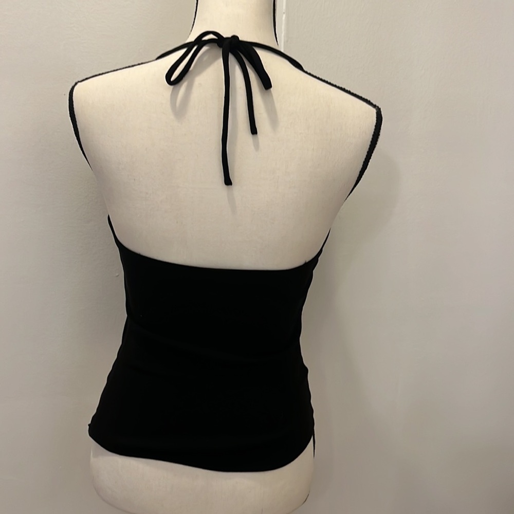 Elle Tahari black halter top - Picture 3 of 4